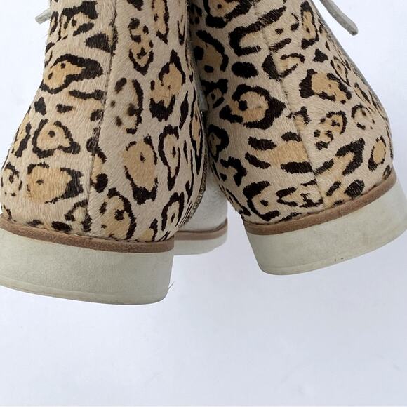 Rollie Booties 7 leather ankle boots Neutral Fall Leopard winter Casual Comfort - Picture 7 of 14